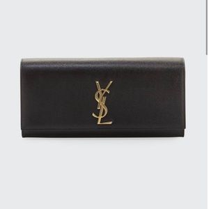 YSL Grained Calfskin Clutch